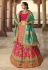 Pink silk embroidered lehenga choli 133216