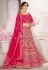 Magenta silk sequins work lehenga choli 1103