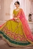 Green silk embroidered lehenga choli 1205