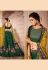 Green silk mirror work lehenga choli 1207