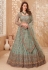 Light green net embroidered lehenga choli 1041