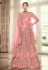 Pink net embroidered a line lehenga choli 5189