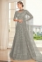 Grey net embroidered a line lehenga choli 5190