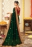 Green silk saree with blouse 3003