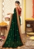 Green silk saree with blouse 3003