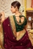 Wine silk festival wear saree 3004