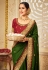 Green silk festival wear saree 3008