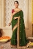 Green silk festival wear saree 3008