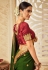 Green silk festival wear saree 3008