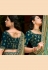 Sea green organza saree with blouse 1003