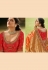 Orange organza festival wear saree 1004