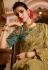 Mehndi viscose saree with blouse 7001