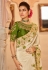 Off white viscose festival wear saree 7008