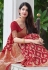 Maroon banarasi festival wear saree 6004