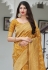 Mustard banarasi festival wear saree 6006