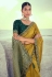 Mustard silk saree with blouse 4235