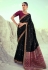 Black silk saree with blouse 4231