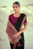 Black silk saree with blouse 4231