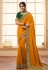 Mustard silk saree with blouse 2805