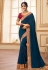 Blue silk festival wear saree 2806