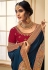 Blue silk festival wear saree 2806