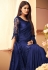 Blue silk festival wear saree 6102