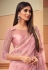 Pink silk saree with blouse 6109