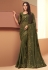 Mehndi silk festival wear saree 6114
