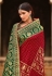 Maroon silk saree with blouse 4805