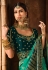 Turquoise silk festival wear saree 4808