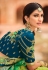 Green silk saree with blouse 4809