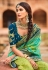 Green silk saree with blouse 4809