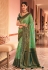 Sea green silk saree with blouse 13359