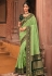 Light green silk festival wear saree 13368