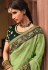 Light green silk festival wear saree 13368