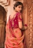 Pink silk festival wear saree 13370