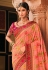 Pink silk festival wear saree 13370