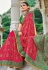 Pink satin festival wear saree 5903