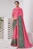 Pink viscose festival wear saree 41608