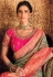 Grey silk saree with blouse 10127