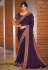 Purple satin silk festival wear saree 41717