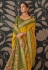 Yellow silk saree with blouse 114A