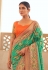 Green silk festival wear saree 240