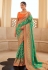 Green silk festival wear saree 240