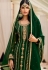 green georgette embroidered sharara pakistani suit 73001