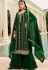 green georgette embroidered sharara pakistani suit 73001