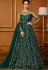 green net embroidered heavy floor length anarkali suit 4731