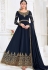 royal blue georgette embroidered anarkali suit 3005