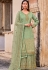 pastel green jacquard embroidered straight embroidered palazzo suit 30062