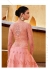 pink net embroidered anarkali front slit lehenga suit 10063